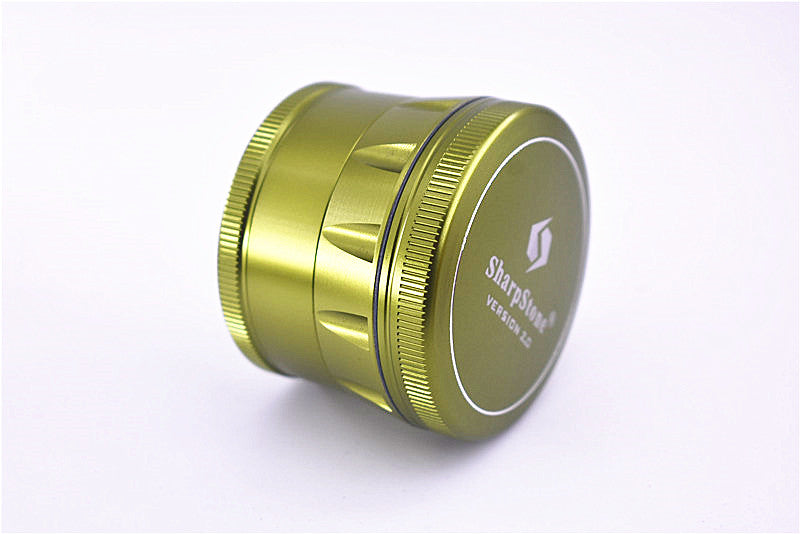 Large CNC Herb Grinder with Colorful Polygon Design