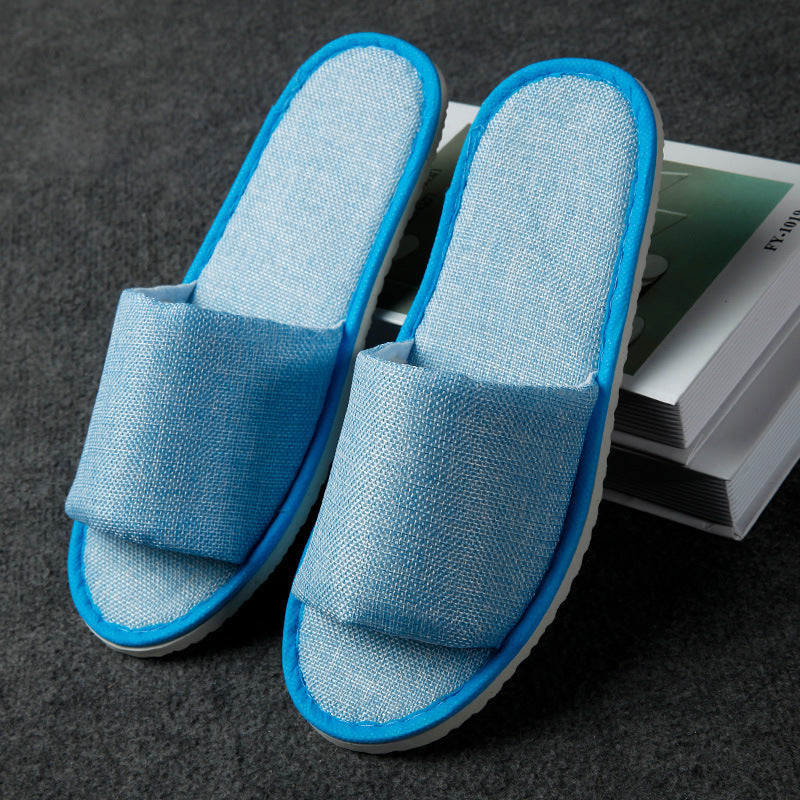 Portable Hemp Folding Slippers for Men and Women