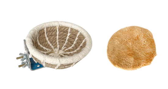 Hand-Woven Hemp Rope Bird Nest for Breeding and Pets