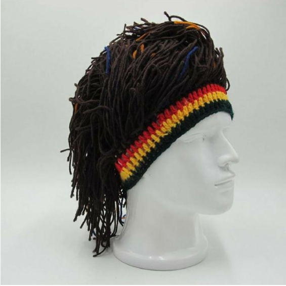 Knitted Rasta Beanie Hat for Warmth and Comfort