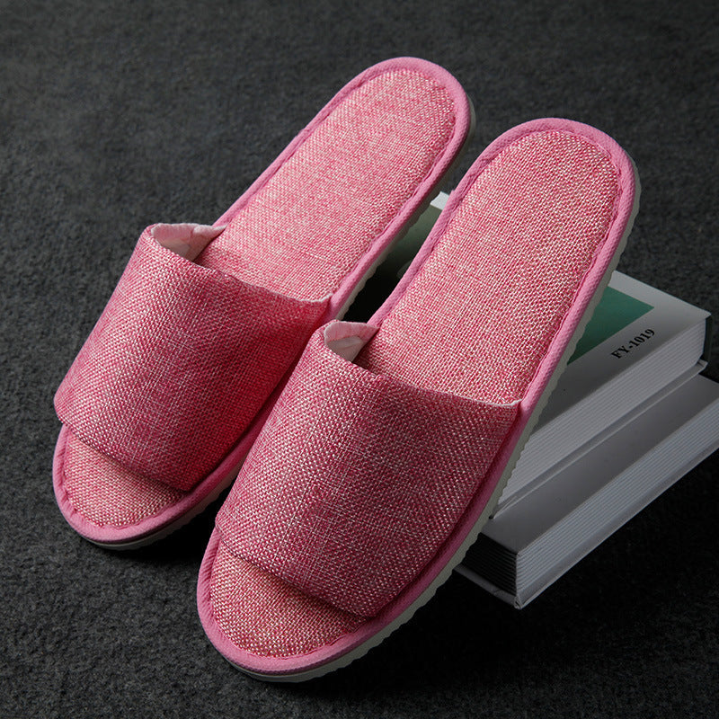 Portable Hemp Folding Slippers for Men and Women