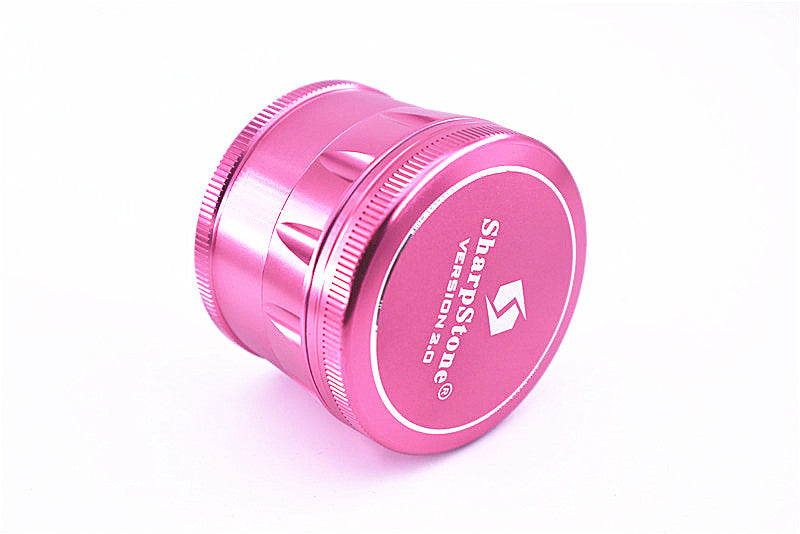 Large CNC Herb Grinder with Colorful Polygon Design