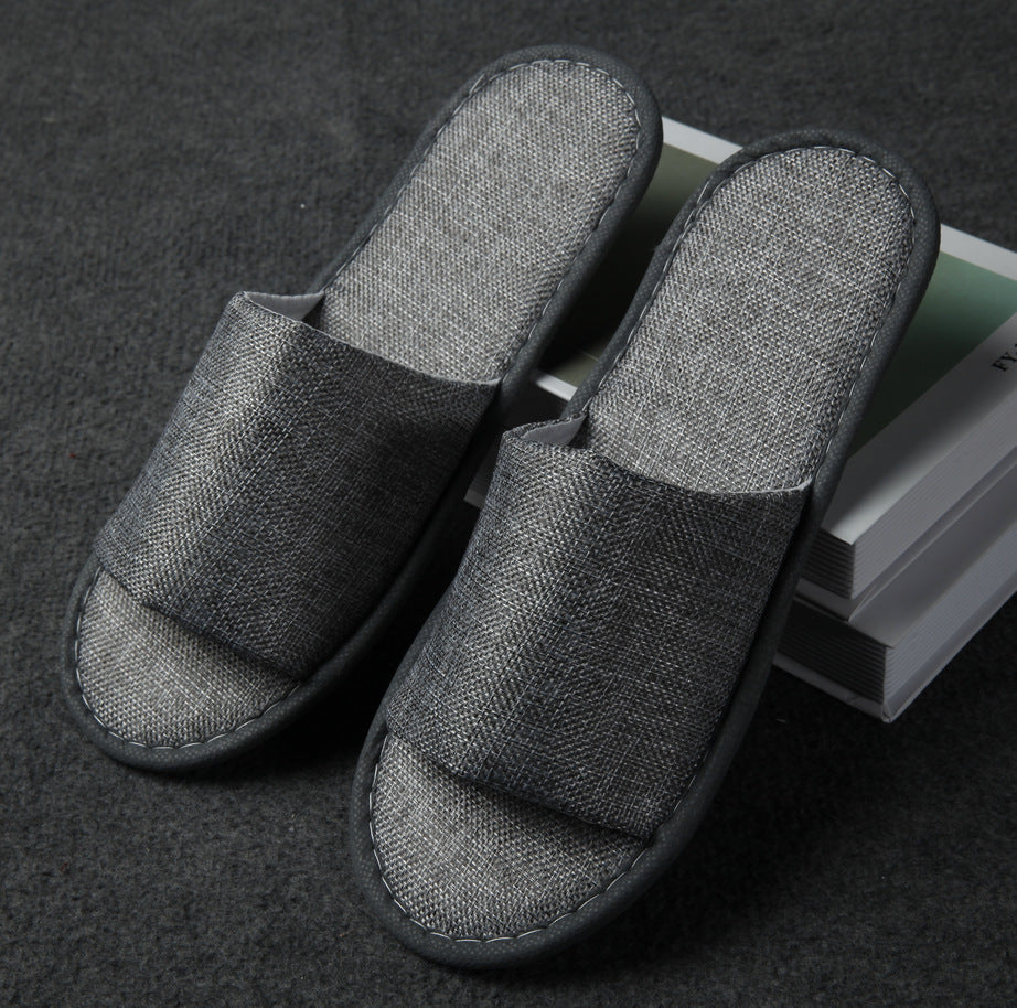 Portable Hemp Folding Slippers for Men and Women
