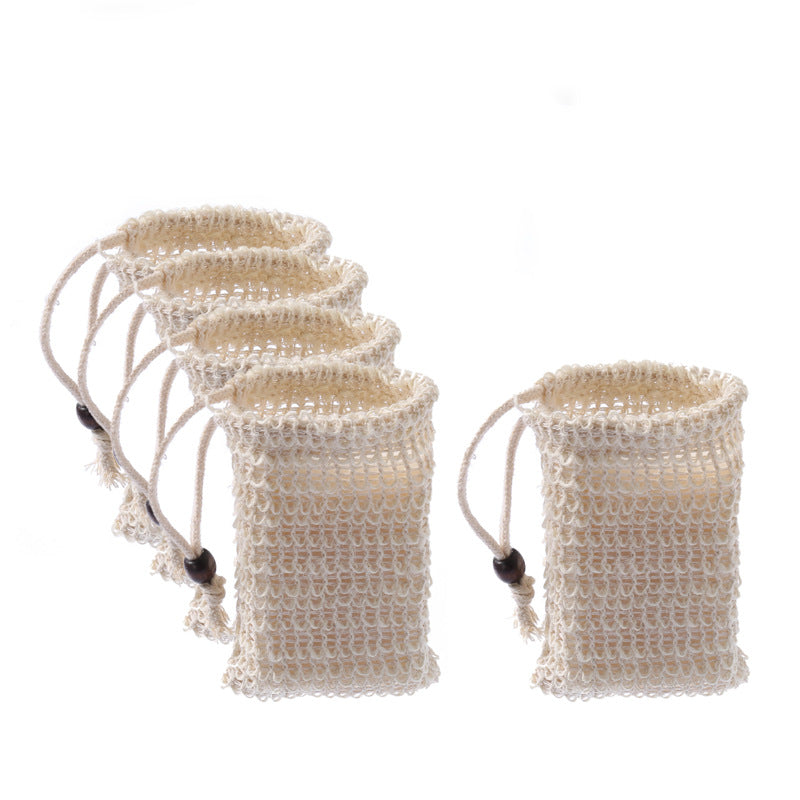 Hemp Soap Bag with Drawstring for Bubble Bath