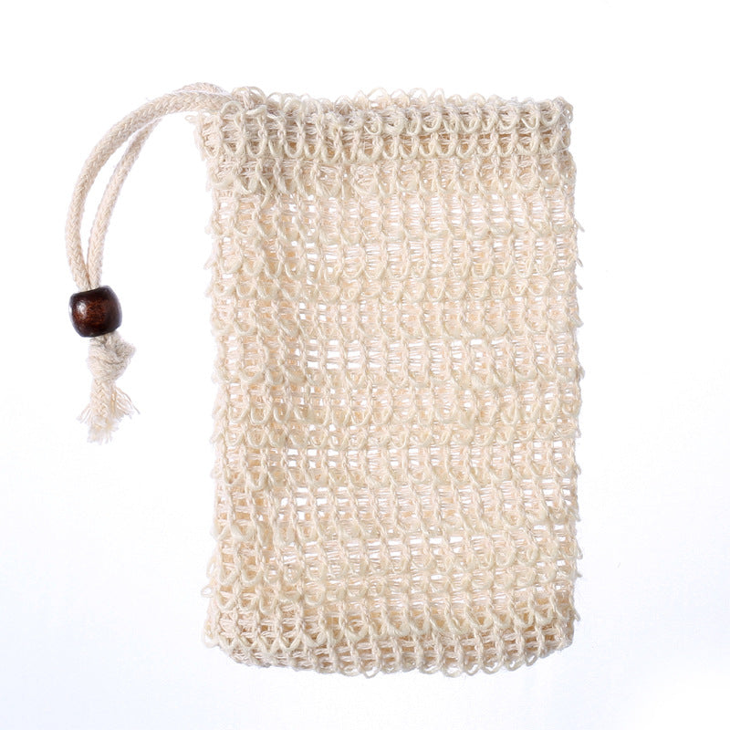 Hemp Soap Bag with Drawstring for Bubble Bath