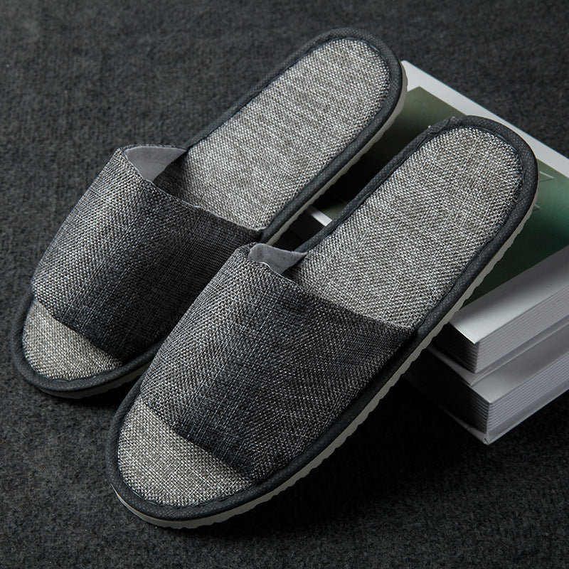 Portable Hemp Folding Slippers for Men and Women