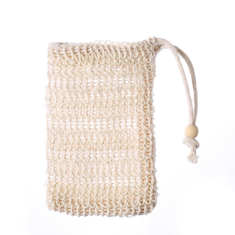 Hemp Soap Bag with Drawstring for Bubble Bath